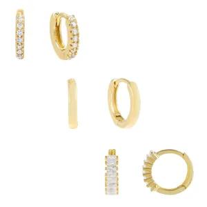 The Ultimate Huggie Earring Combo Set