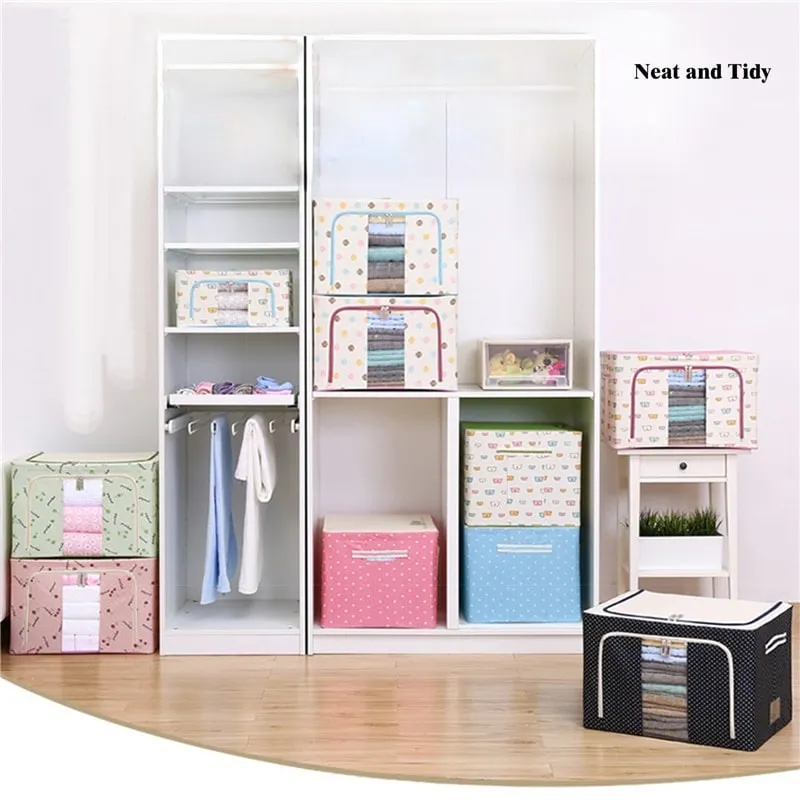 TIDYBOX Oxford Cloth Steel Frame Storage Box