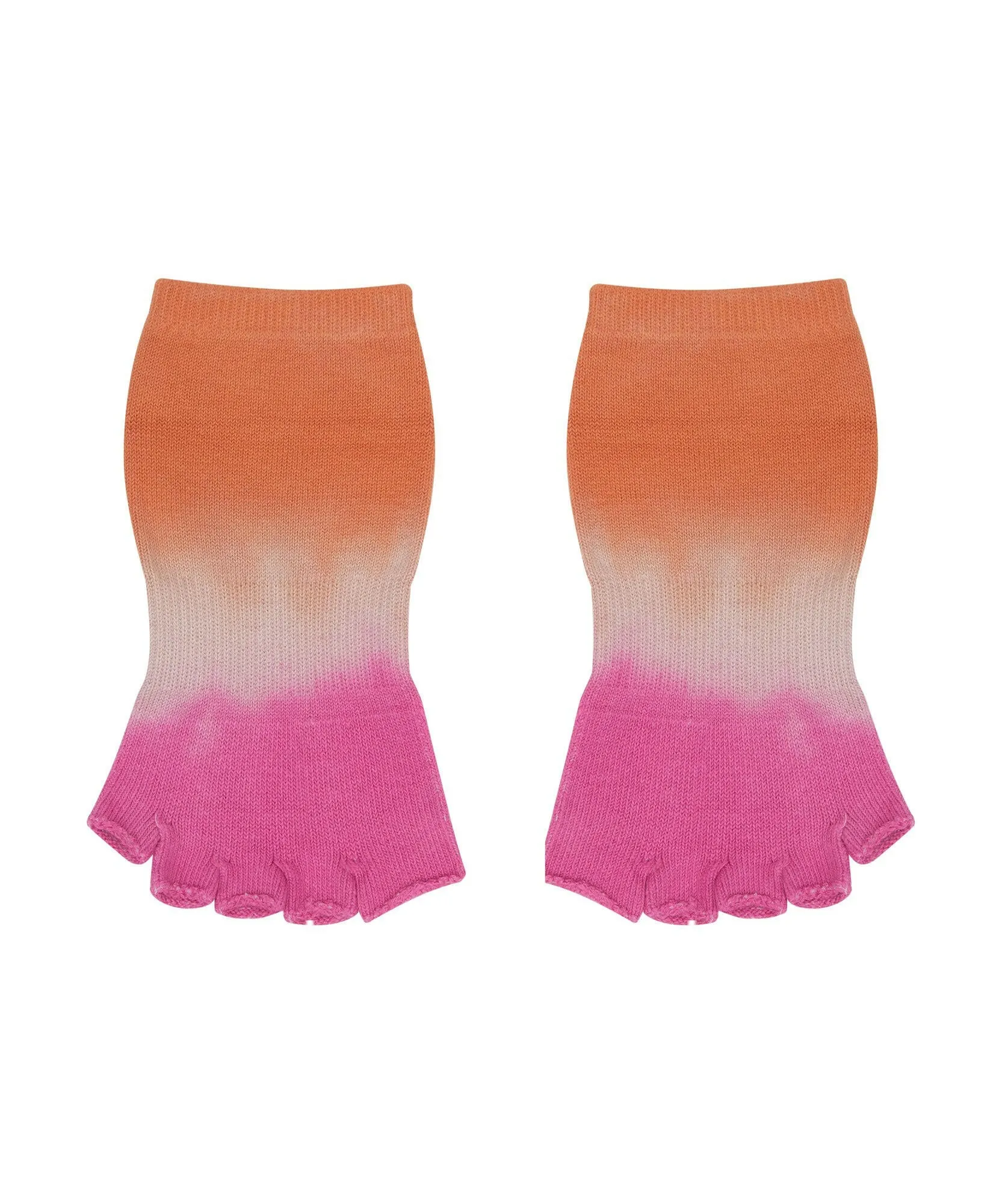 Toeless Non Slip Grip Socks - Tropical Ombré