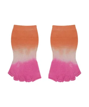 Toeless Non Slip Grip Socks - Tropical Ombré