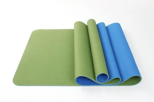 Travel Yoga Mat - Reversible and Antimicrobial