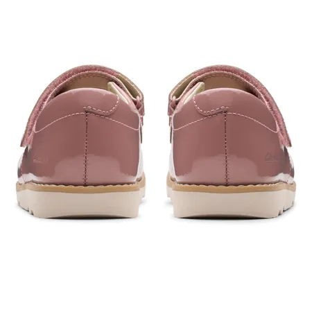 UK 8 Dusty Pink Crown Jane Patent Shoes