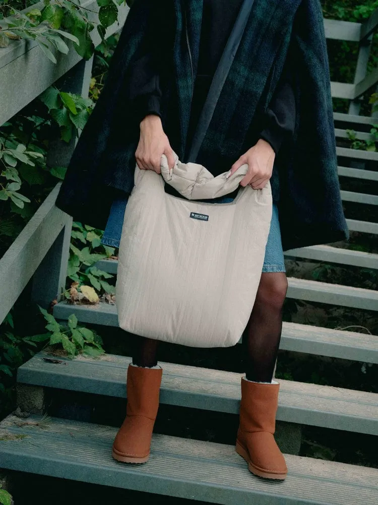 Vegan Water-Resistant Nylon Shoulder Bag | Multiple Colours