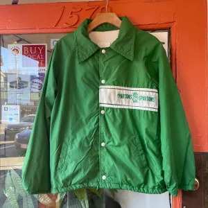 Vintage Retro MSU Spartans Green Lightweight Lined Windbreaker Jacket (HT2336)