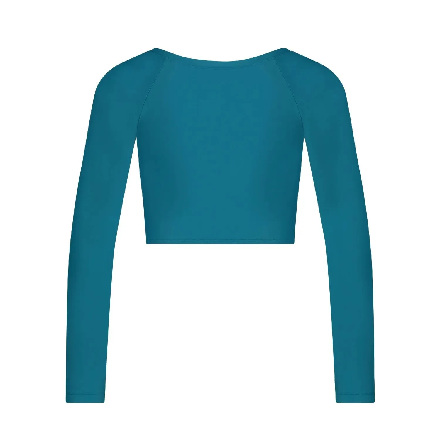 Wallien Cropped Rash Guard Teal