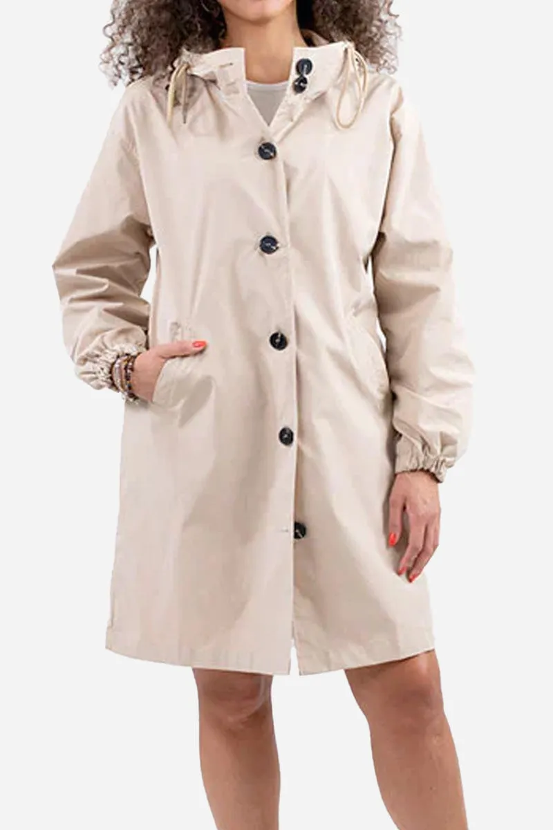 Water Resistant Hooded Oversized Windbreaker