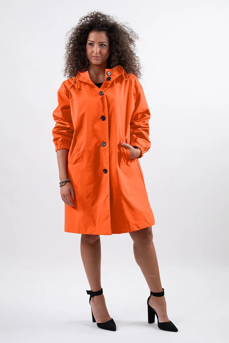 Water Resistant Hooded Oversized Windbreaker