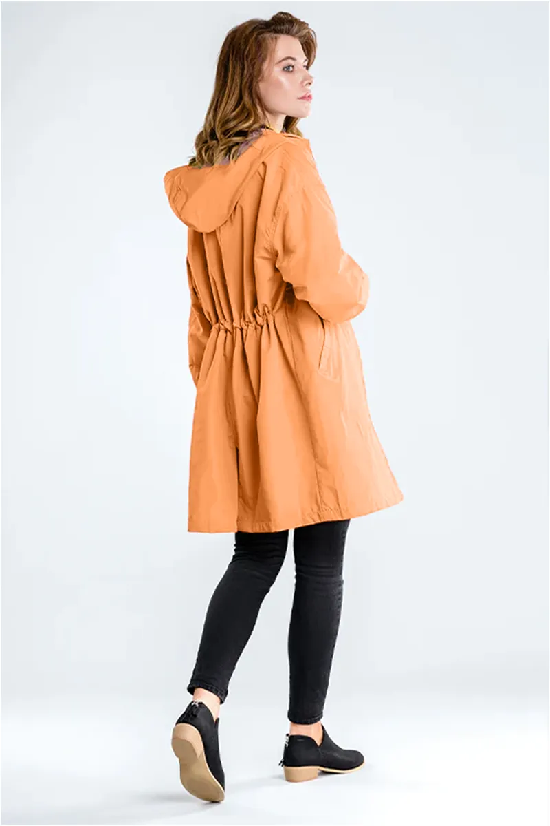 Water Resistant Hooded Oversized Windbreaker