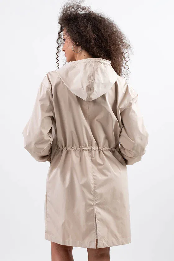 Water Resistant Hooded Oversized Windbreaker