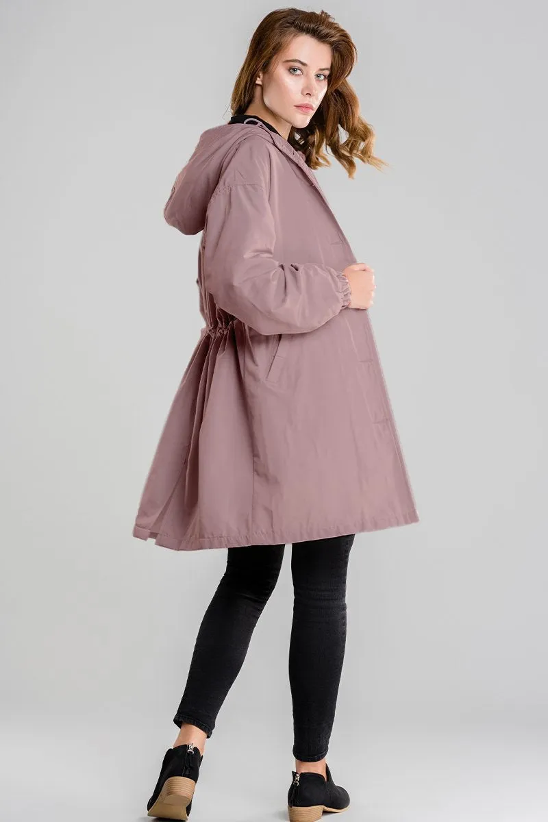 Water Resistant Hooded Oversized Windbreaker