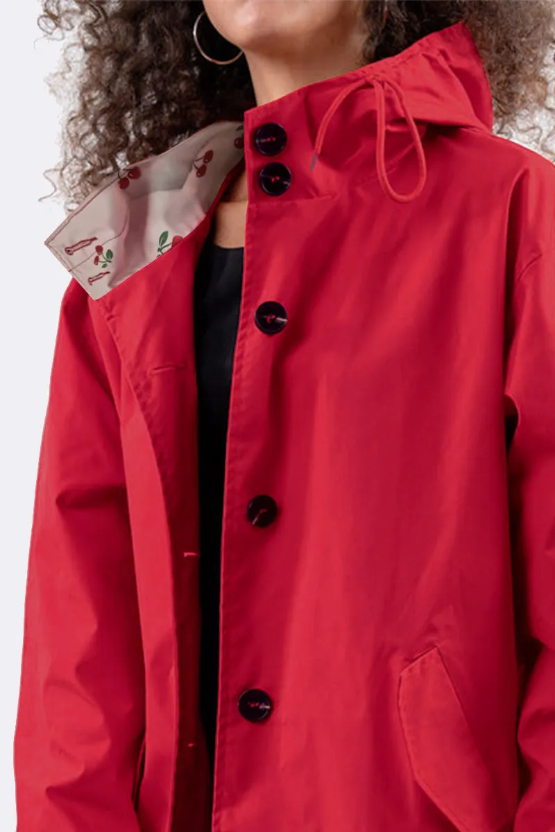 Water Resistant Hooded Oversized Windbreaker