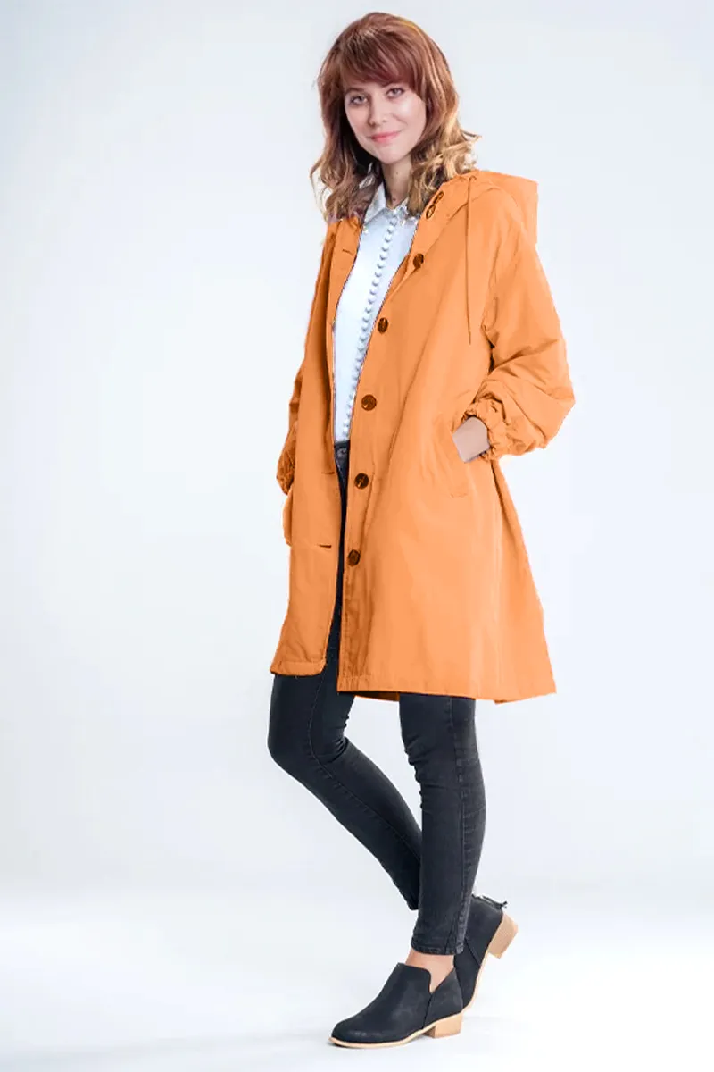 Water Resistant Hooded Oversized Windbreaker