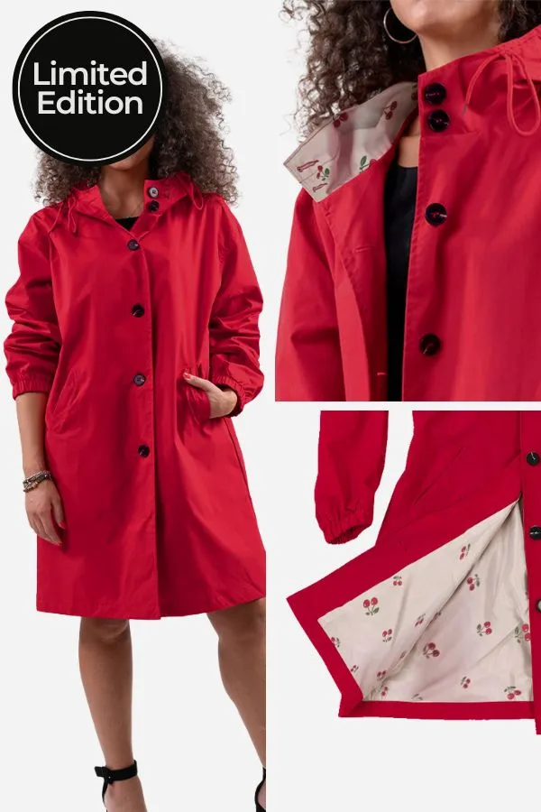 Water Resistant Hooded Oversized Windbreaker