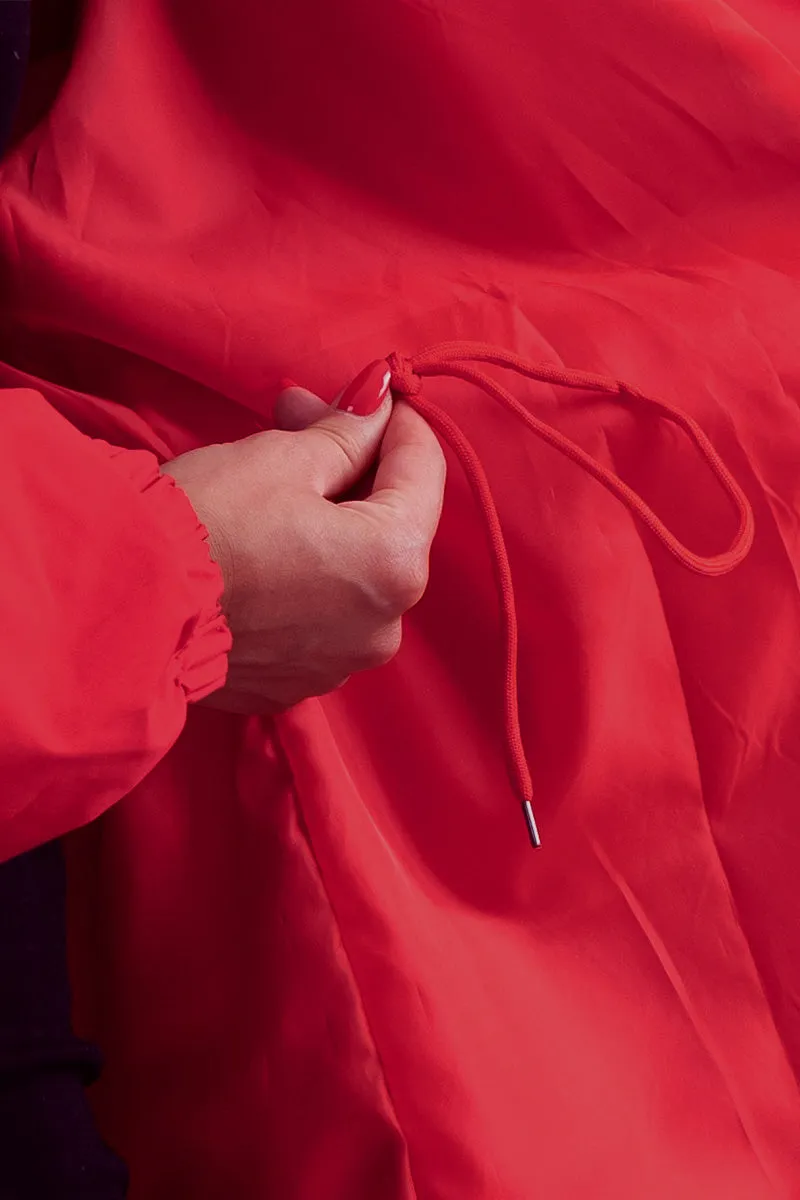 Water Resistant Hooded Oversized Windbreaker