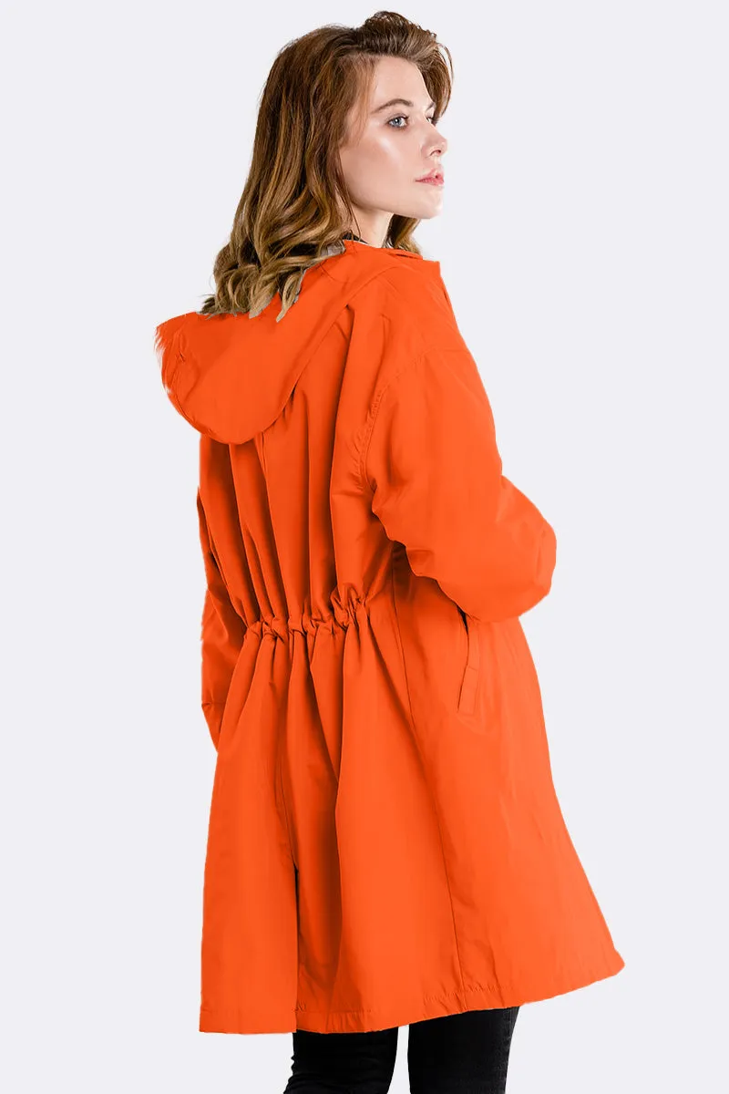 Water Resistant Hooded Oversized Windbreaker