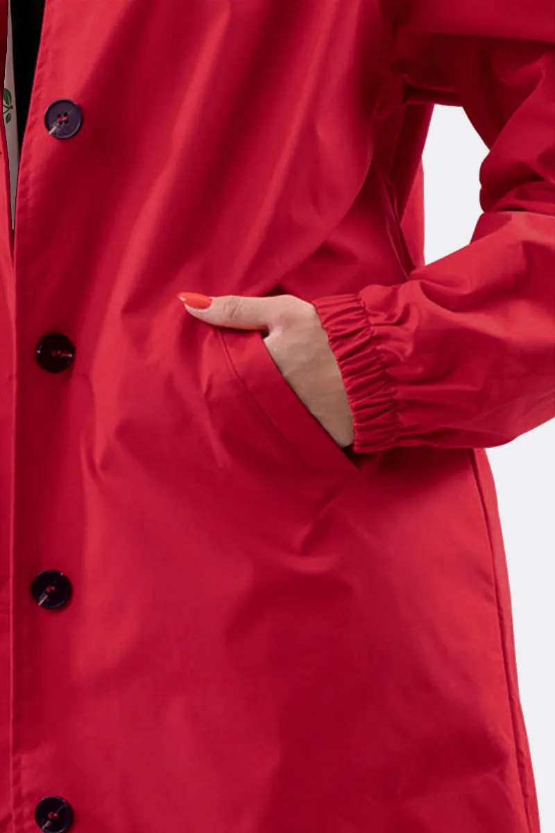 Water Resistant Hooded Oversized Windbreaker