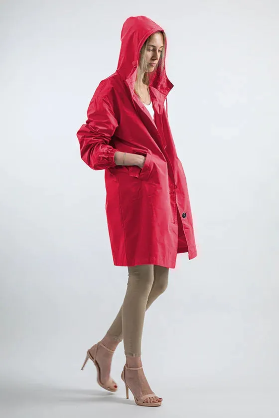 Water Resistant Hooded Oversized Windbreaker