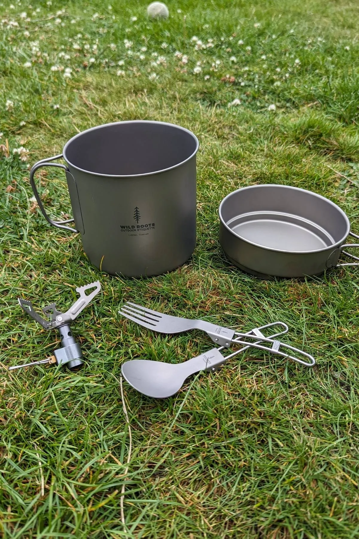 Wild Roots Ultimate Lightweight Titanium Cooking Pan Set