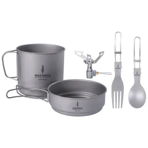 Wild Roots Ultimate Lightweight Titanium Cooking Pan Set