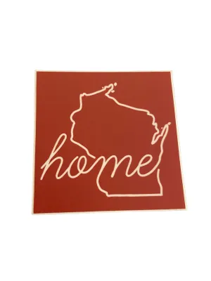 Wisconsin Home Sticker