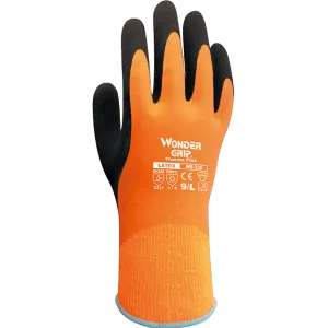 Wonder Grip WG-338 Thermo Plus Insulated Water Resistant Work Gloves, Dozen (12 pairs)