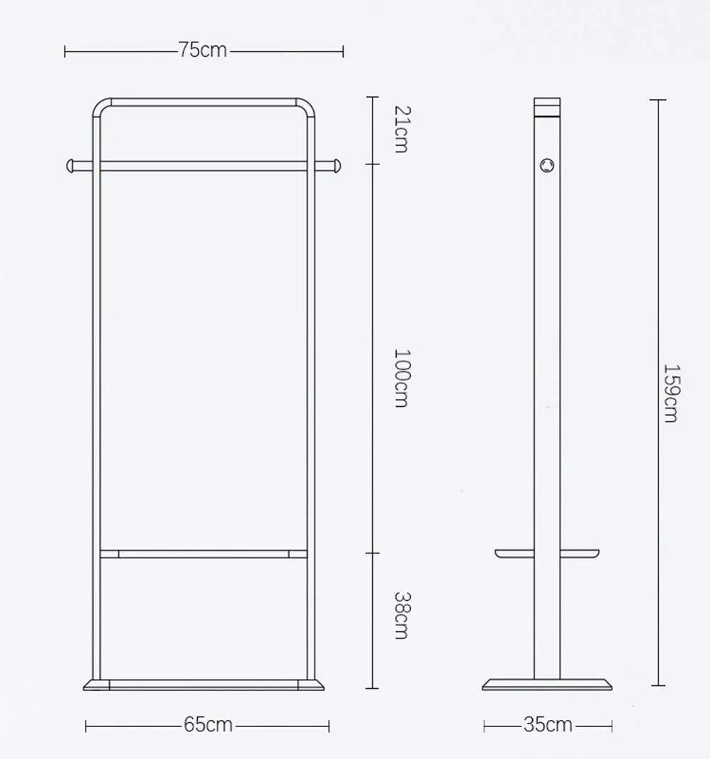 WPQW - Coat Rack Solid Wood Coat Rack Bedroom Floor Storage Hanger Simple Clothes Rack Home Hanger - 5058 (Color : B)