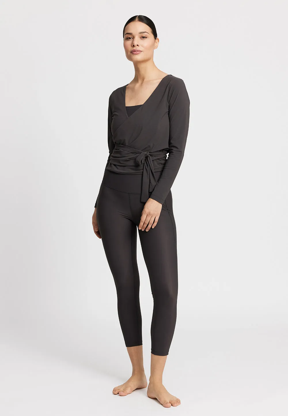 Wrap Tee Valencia - almost black