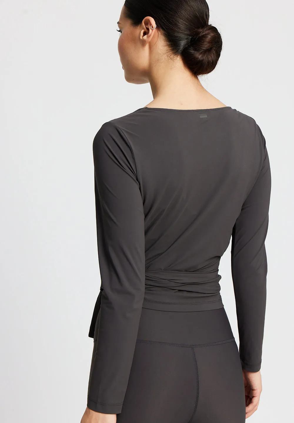 Wrap Tee Valencia - almost black