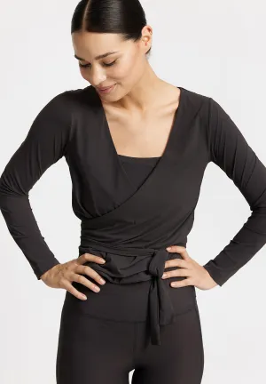 Wrap Tee Valencia - almost black