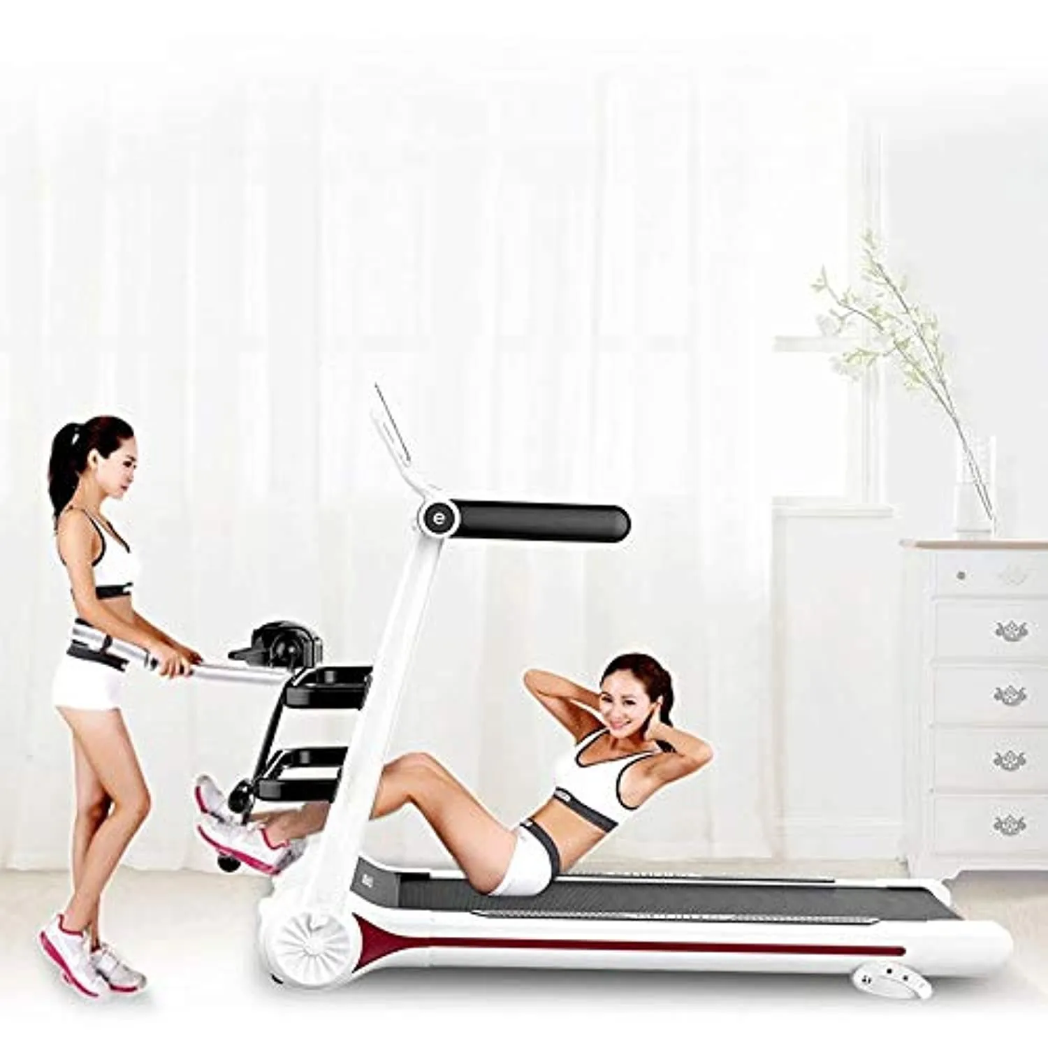 Zzfni Treadmill Home Electric Treadmill Slim Mini Walking Machine Fitness Equipment Folding Home Treadmill Foldable Treadmill
