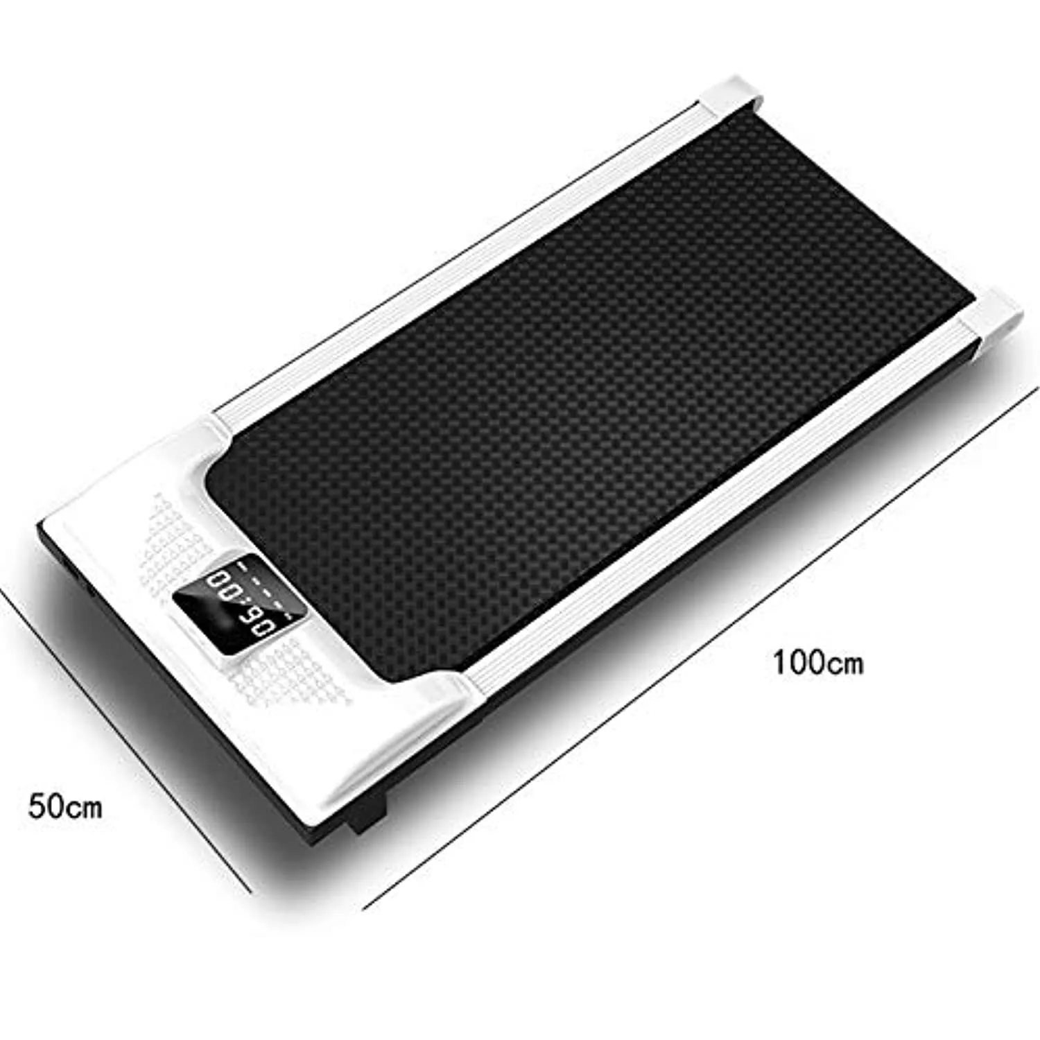 Zzfni Treadmill Multi-Function Gym Stepper Walking Fitness Treadmills Mini Home Treadmill Body Building Running Simple Walking Machine Foldable Treadmill (Color : White)
